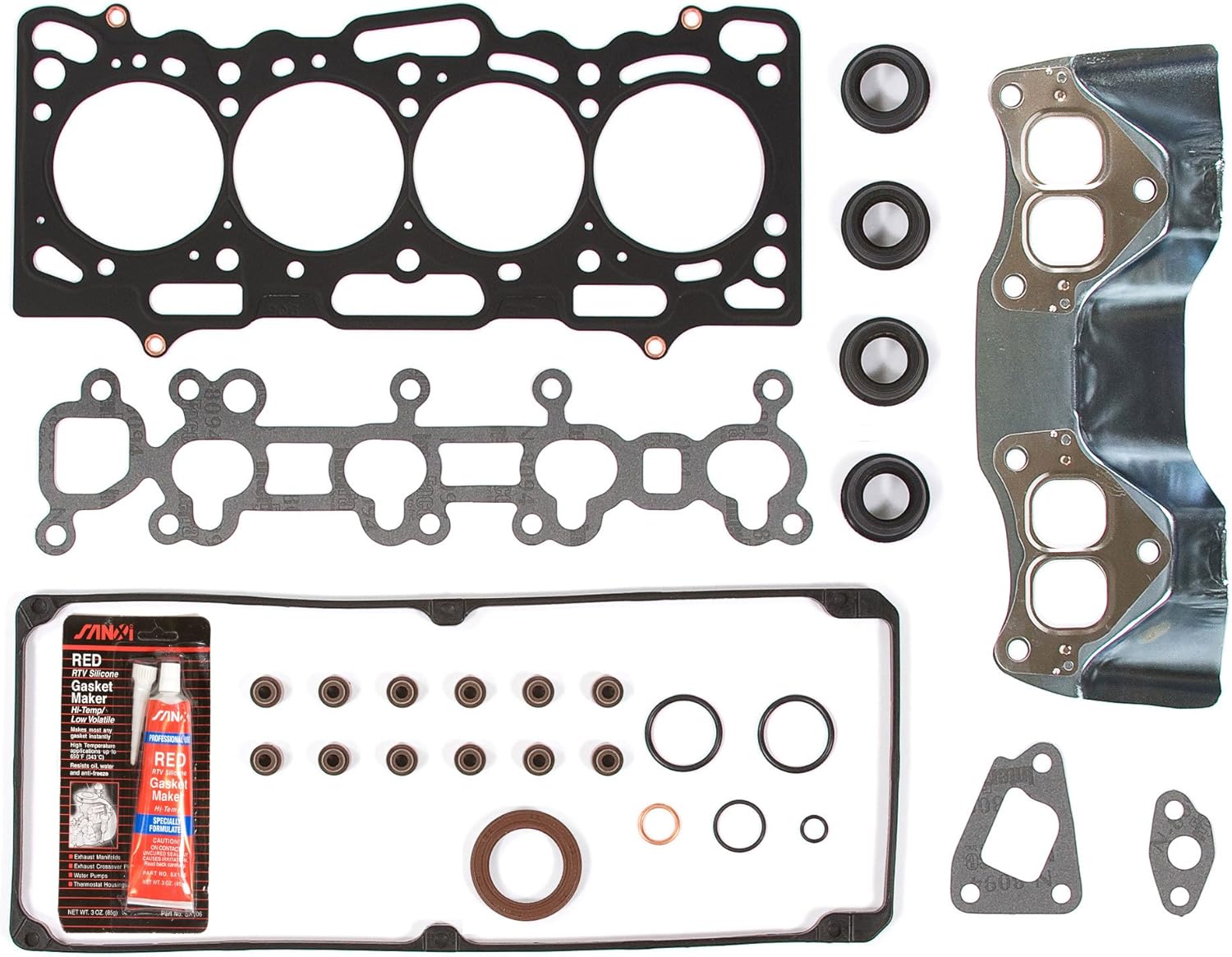 MA-4216907058 Head Gasket Set Compatible With/For 97-02 Mitsubishi Mirage 1.5 SOHC 12V 4G15