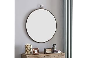 FirsTime & Co. Marshall 32.5 Inch Round Bronze Mirror