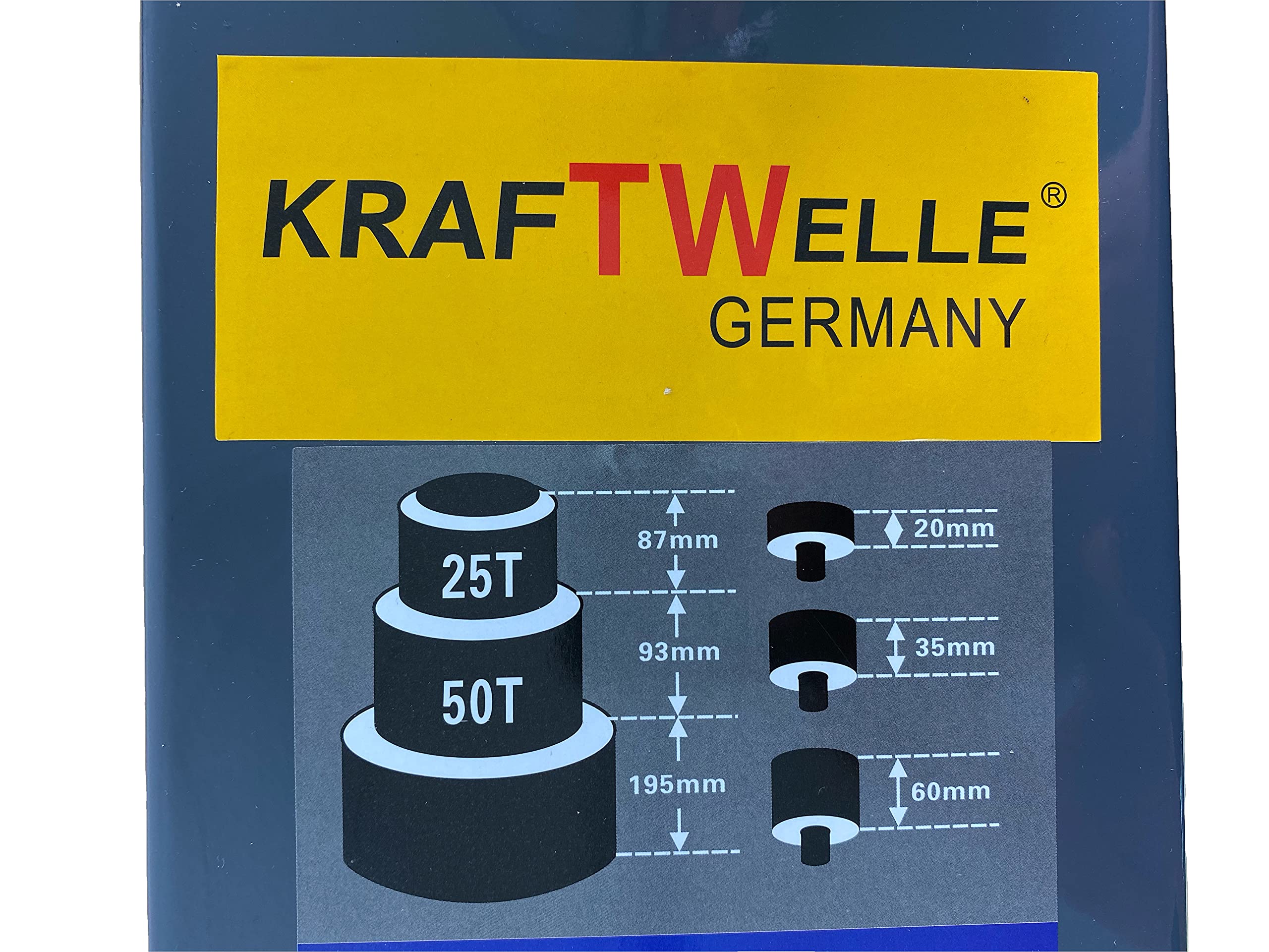 Kraftwelle Lufthydraulischer Wagenheber 50T/25T Rangierwagenheber Druckluft fahrbar LKW Nfz 50 Tonnen hydraulisch pneumatisch Landwirtschaft Jack