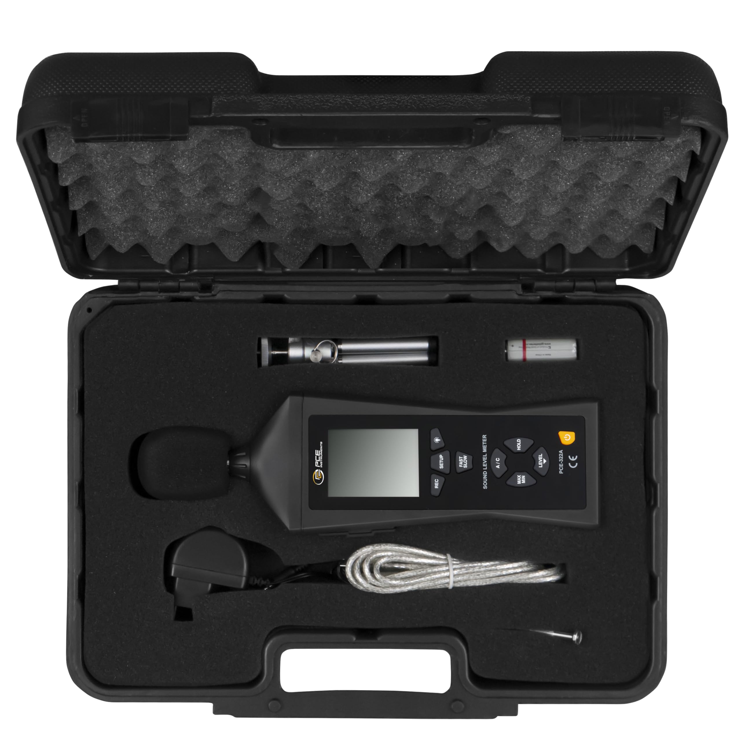 Sonómetro con calibrador acústico PCE-322-SC43 | PCE Instruments