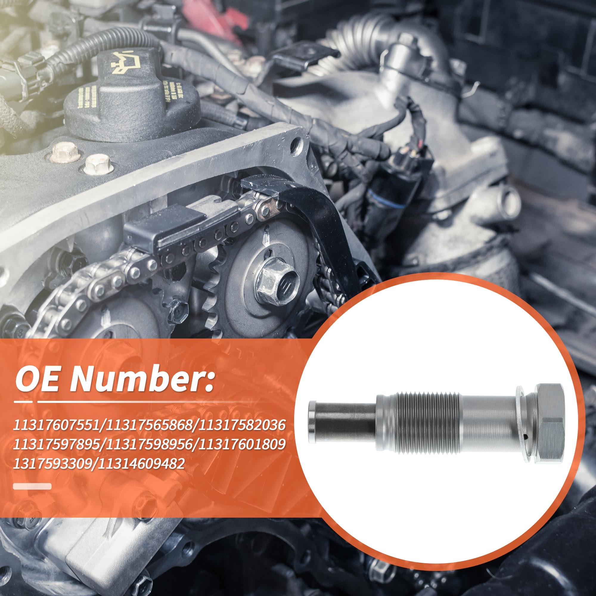 Steuerketten Spanner Für Mini Cooper 2007-2015 1 Stk. | Material: Metall, Größe: 8.7x2.7cm, Motor: N12/N14/N16/N18, Für BMW 118i/120i/316i, OE-Nr. 11317607551