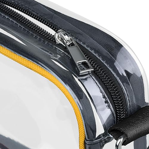 Vista 78 de FOCO NFL Womens NFL Team Logo Stripe Clear Crossbody Bag