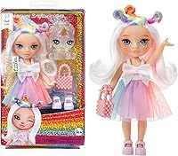 Rainbow High Littles Opal Raine 5.5" Posable Doll with Magical Unicorn Pet, Purse & Rainbow Outfit - Girls Toy Ages 4-12