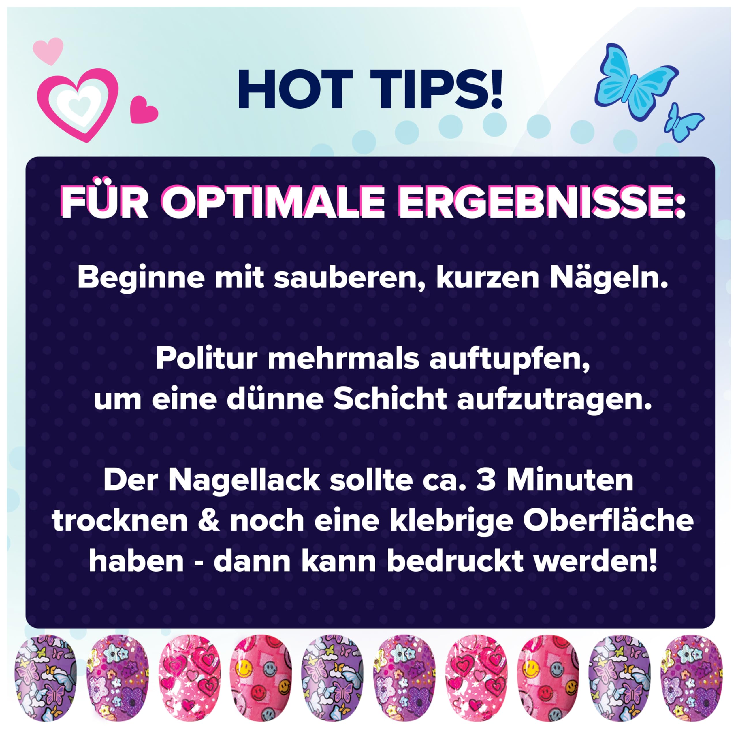 Cool MAKER Go Glam Nagelstudio - für stylische Nägel mit Motiven, ganz einfach lackieren und bedrucken, für Kinder ab 7 Jahren