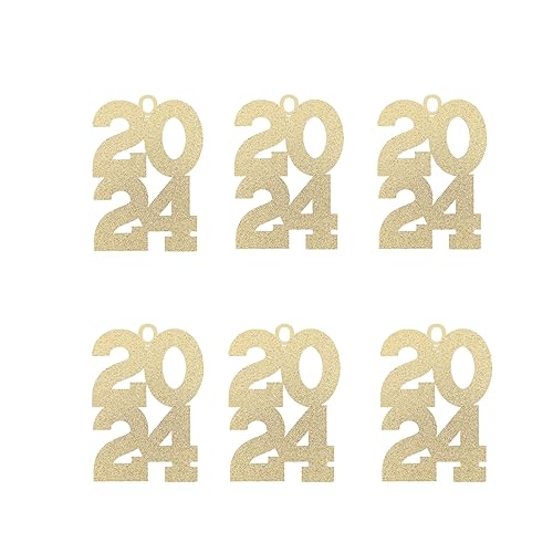 2024 Cutouts for Centerpieces, 2024 Cutout Tags, 2024 Mason Jar Graduation Tags, Set of 6 by ZeeBestCelebrations