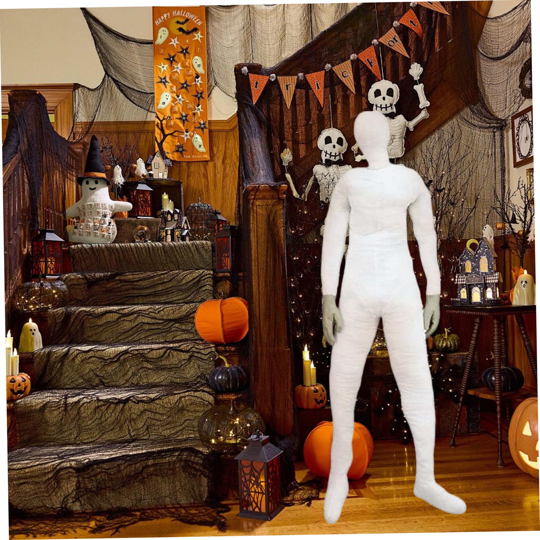 Muñeco de Peluche de tamaño Real, muñeco de Trapo Posible de 6 pies para Casas encantadas, decoración de Fiesta de Halloween