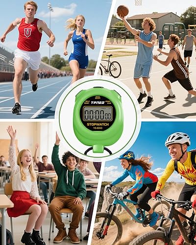 Miniatura 6 de Temporizador simple de cronómetro, fácil de usar, configurar, leer y transportar, pantalla grande, encendidoapagado, batería AAA, ideal para