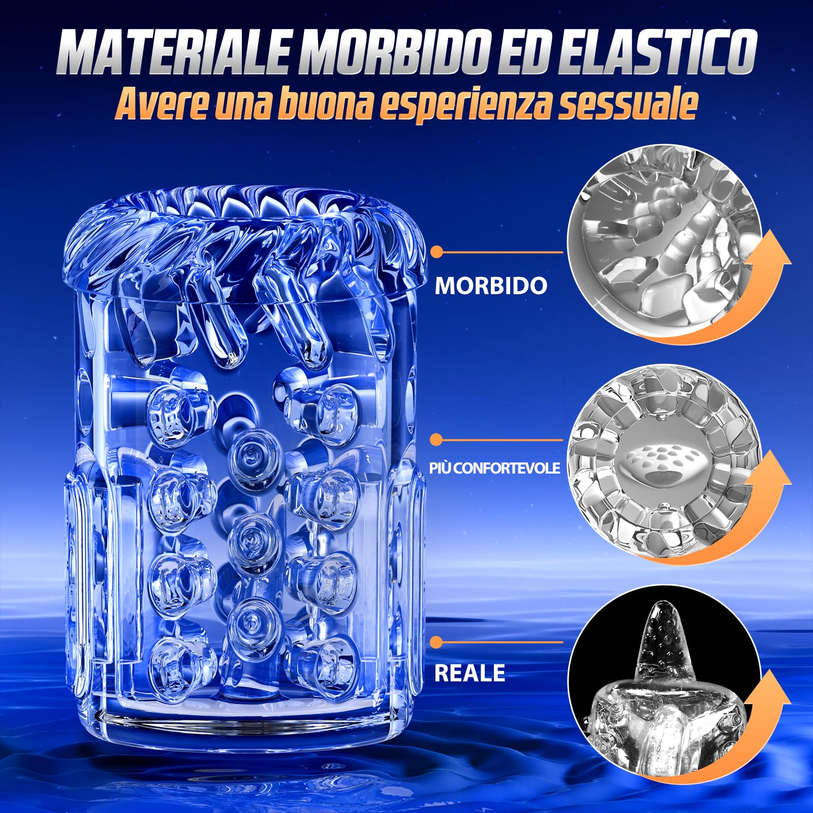 Masturvatore per Uomo con 7 Modi di Telescopica & Rotazione & Succhiare, Masturbtore per Pene Sex Toys, Sexytoysys Uomo 3D Vagina Toys sessuali per Uomini Controllo dell'APP