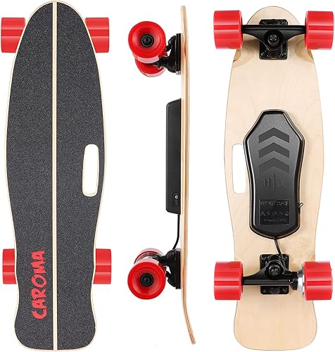 Miniatura 1 de Caroma Patineta eléctrica patineta eléctrica de 350 W con control remoto inalámbrico para adolescentes adultos velocidad máxima de 124 MPH rango