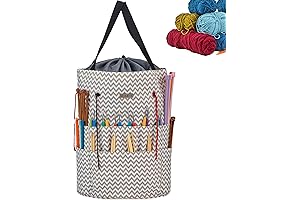 HOMEST Large Yarn Bag for Crochet Enthusiasts: The Perfect Tote for Knitters