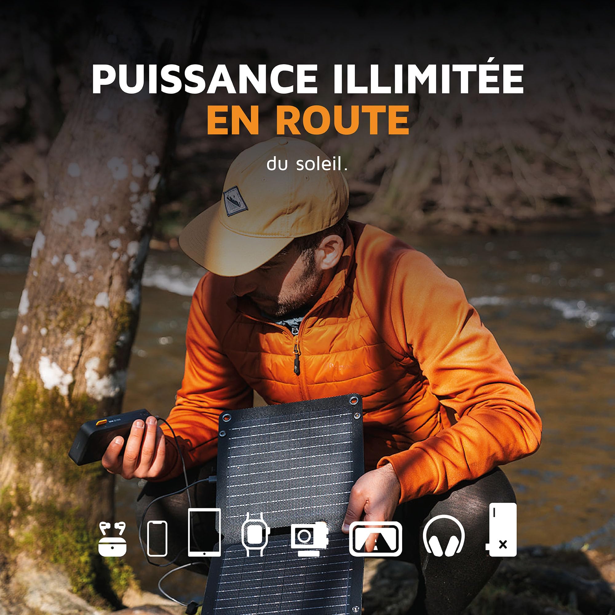 Xtorm SolarBooster, Panneau Solaire Portable 14W, Extérieur, Durable, Énergie Solaire, Flexible, Monocristallin, EFTE