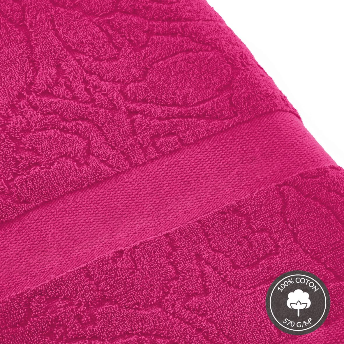 Lot De 2 Draps De Bain 70x140 Cm – 100% Coton Éponge Doux, Certifié OEKO-TEX, Vert Bouteille – Serviettes Absorbantes Et Élégantes
