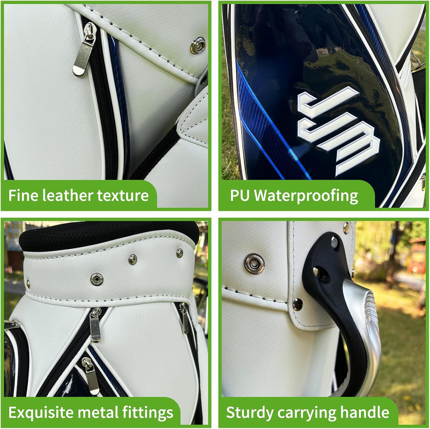 JJM Golf Cart Bag Waterproof PU Leather 2026 New