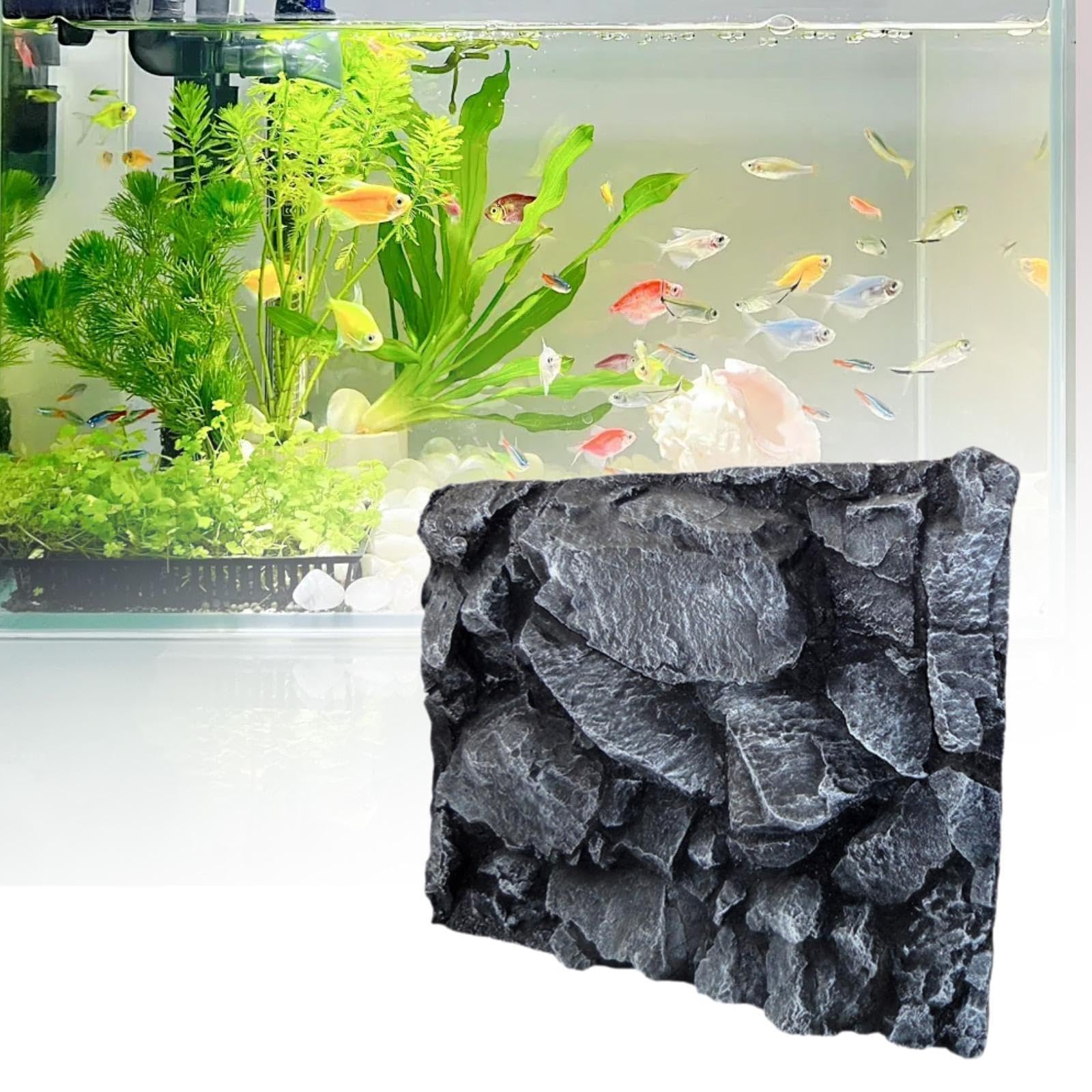 Fondo Decorativo 3D para Terrario de Reptiles, 60x45x6,5 Cm, para Acuario de Peces Y, a, Individual