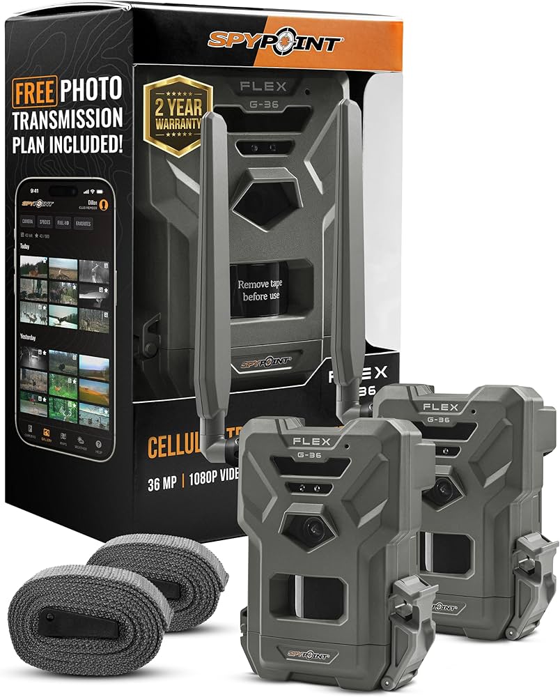 Amazon.com: SPYPOINT Flex G-36 Twin Pack Cellular Trail Camera