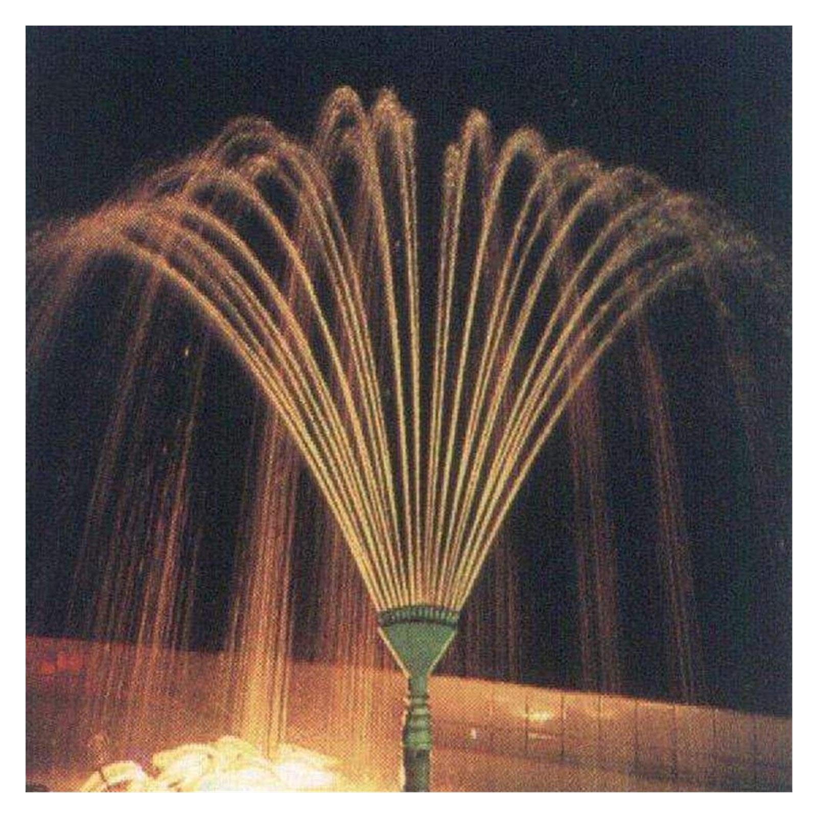 Herramientas de sistema de riego de jardinería 1 pieza de 1 pulgada Phoenix Tail Fuente de la boquilla, además de una pequeña boquilla con difusor Jardín Válvula Ver fuente de la charca