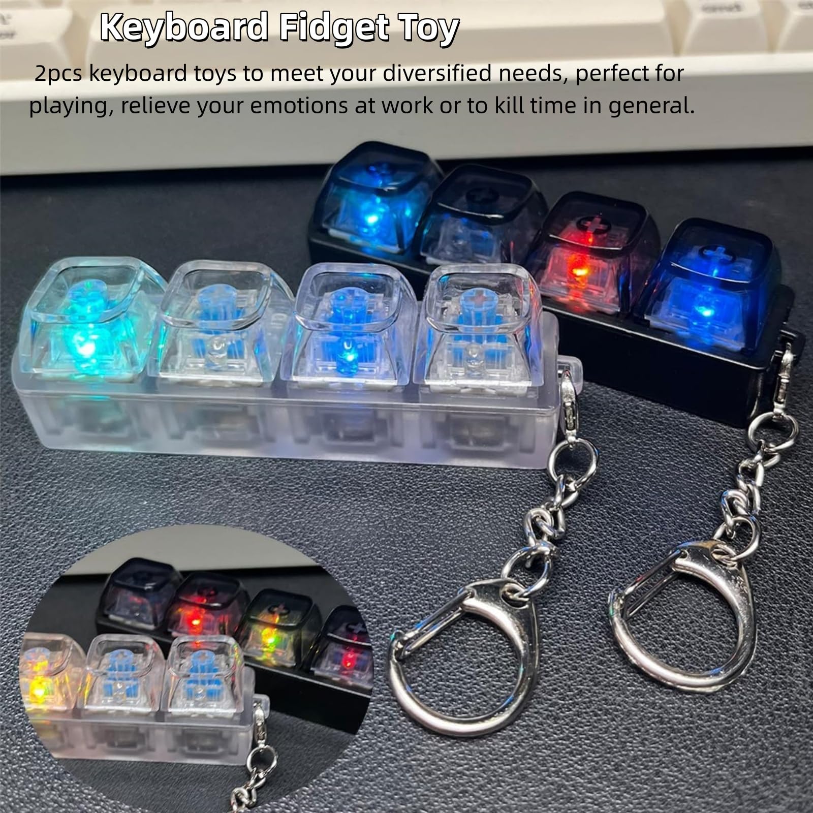 2Pcs Keyboard Fidget Toy - Image 2