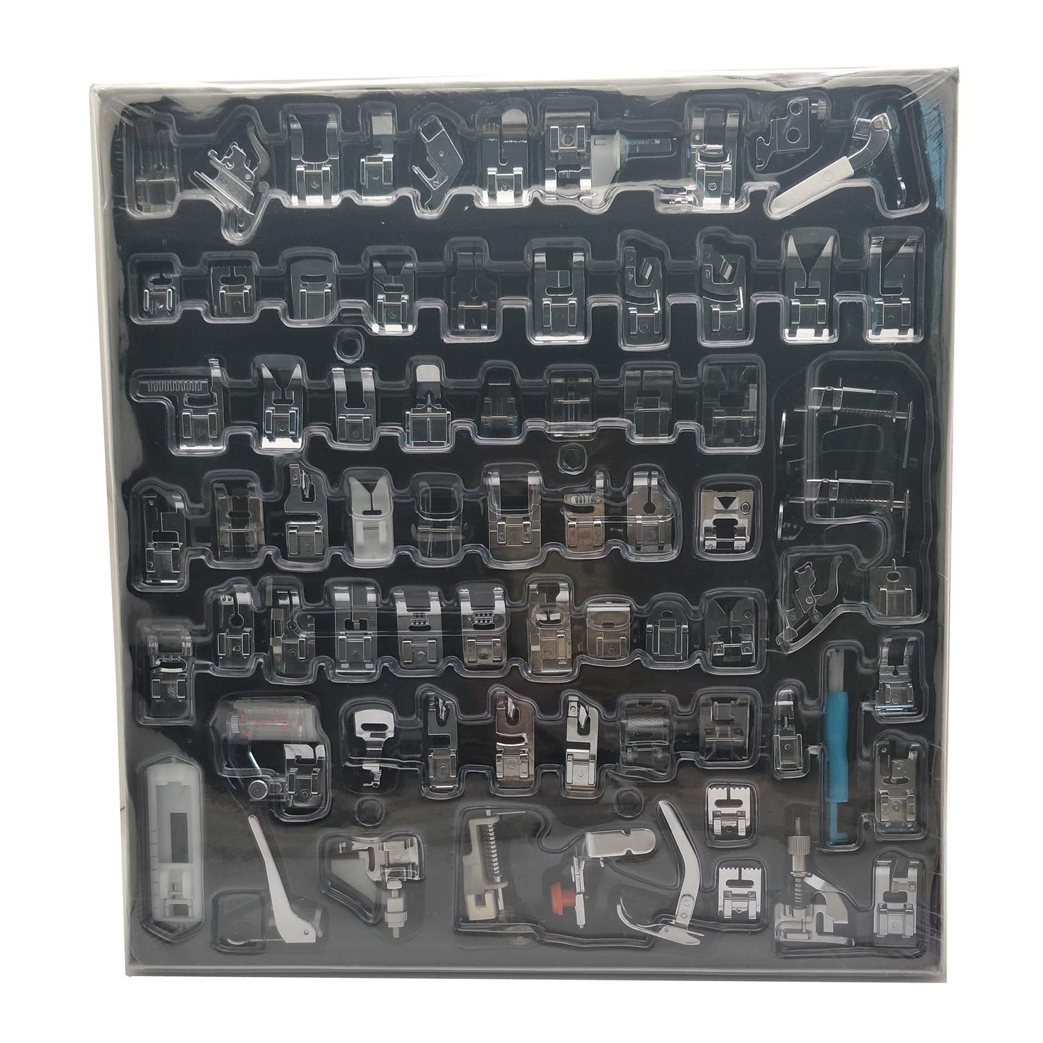 Pieds de biche pour machine à coudre universels, accessoires tige basse Singer Brother 72 outils