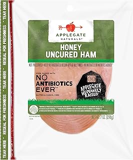 Applegate, Natural Uncured Honey Ham Sliced, 7oz