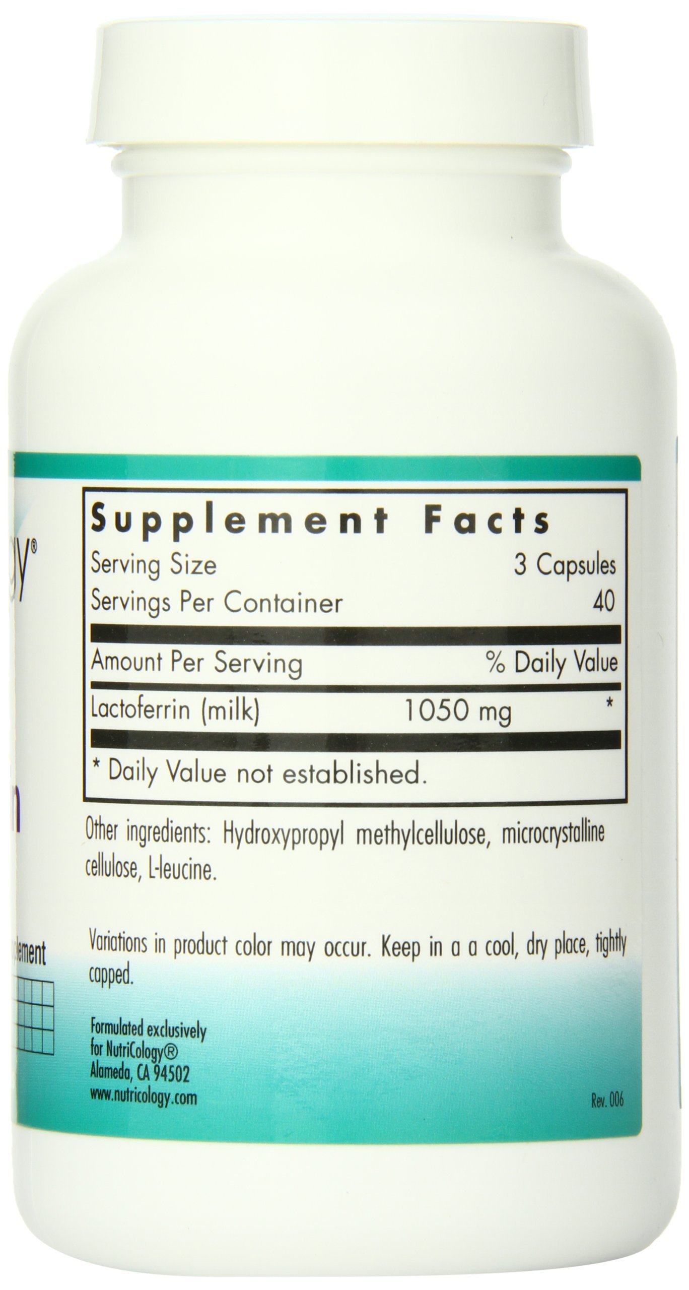 Lactoferrin Vitamin C, 40 Caps. - Nordic Immunity Supplements - View #8