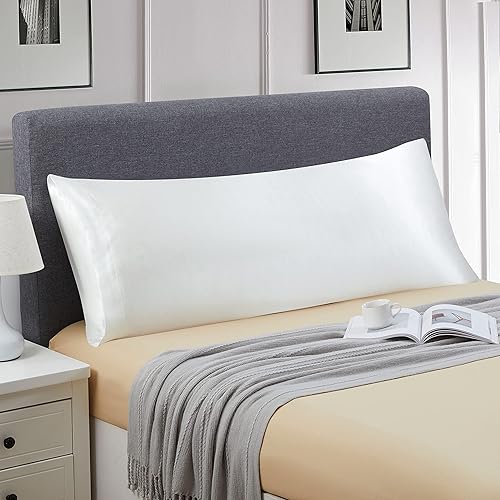 Miniatura 8 de Ersmak Juego de 2 fundas de almohada de satén tamaño King, ultra suaves y sedosas para cabello y piel, resistentes a las arrugas y a la decoloración