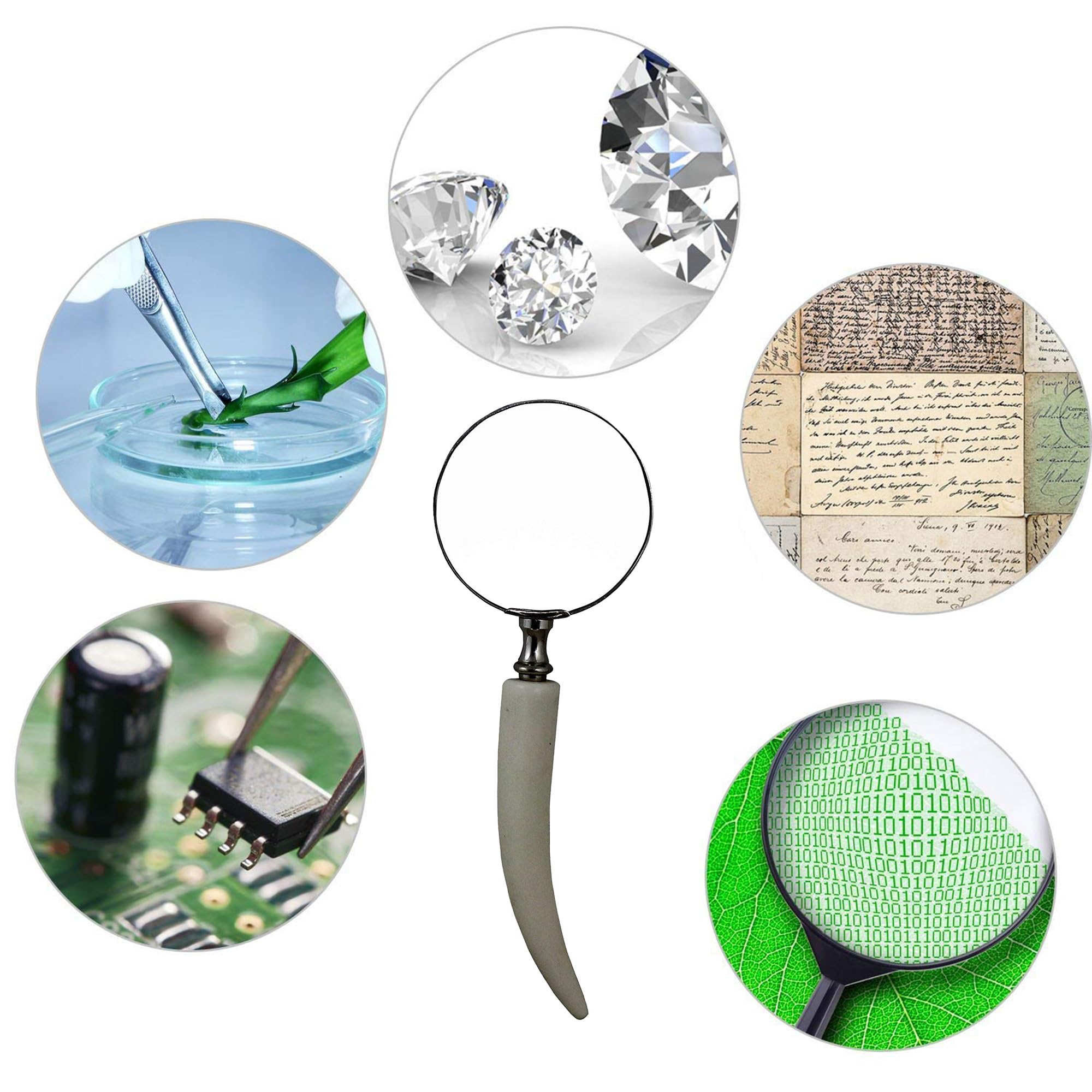The Unltd India Vintage Magnifying Glass, 10X magnification - Image 3