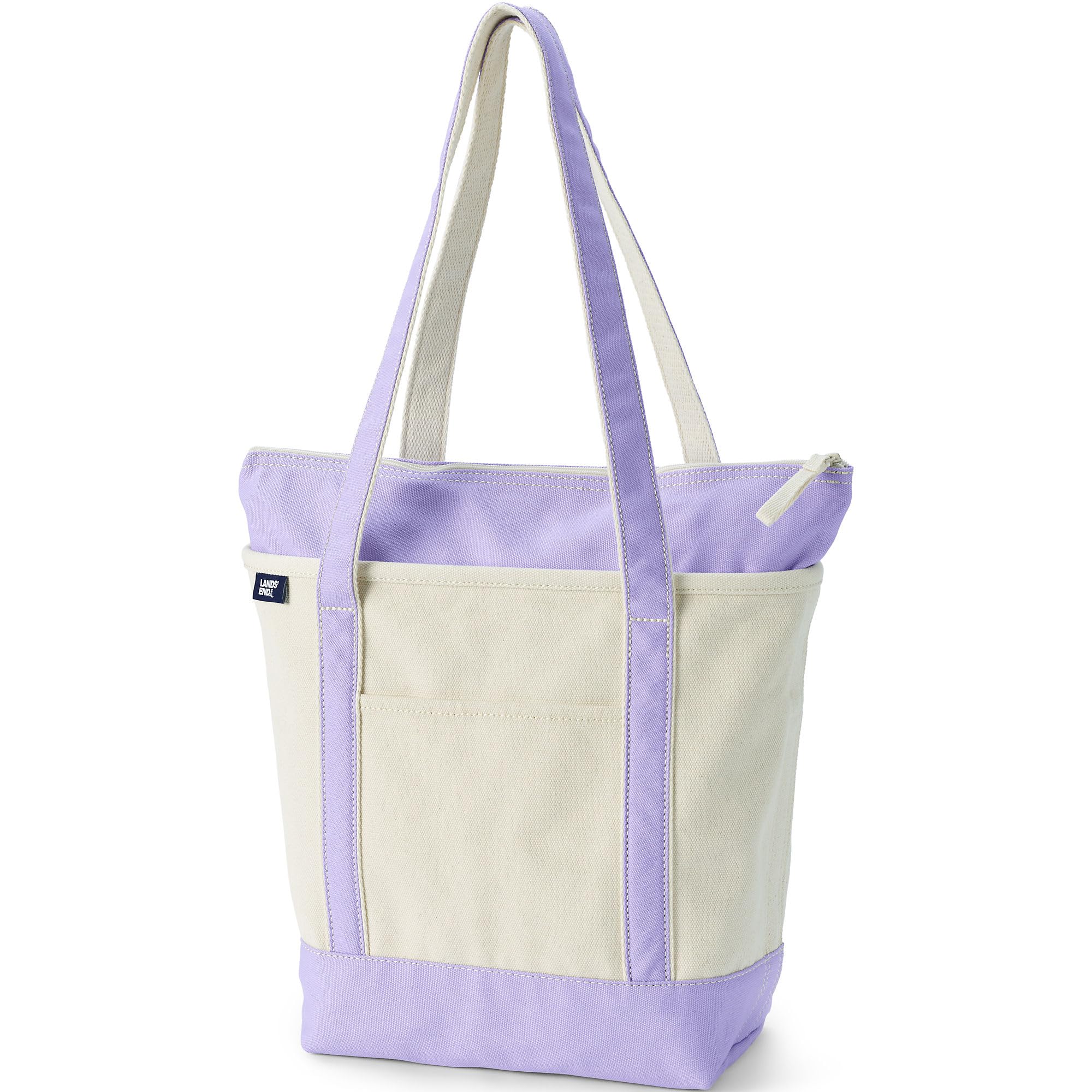 Lands' End Zip Canvas Tote