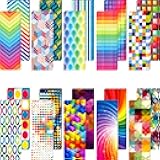 Laminated Book Markers Optical Bookmarks Reading Creative Colored Bookmarks for Teacher Student Kids Classroom School Office Stationery Supply(100 Pieces)