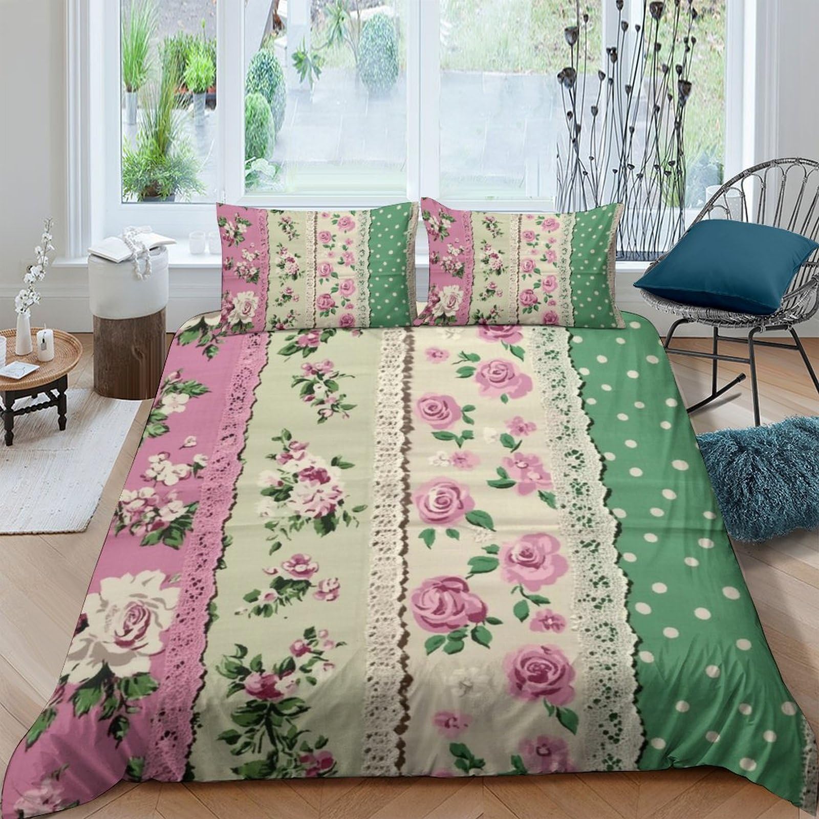 Housse de couette pour adultes douce et hypoallergénique en tissu 3D