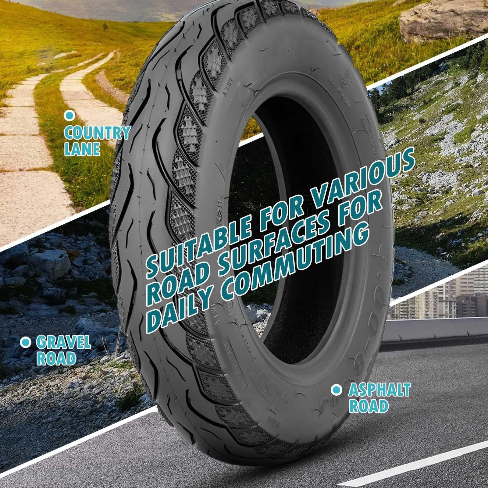2PC 3.00-8 Opona Motocyklowa Tubeless Wysoka Przyczepność 3.00x8 4PR 38J 3.00 8 250kPa 132kg Przedni Tylny