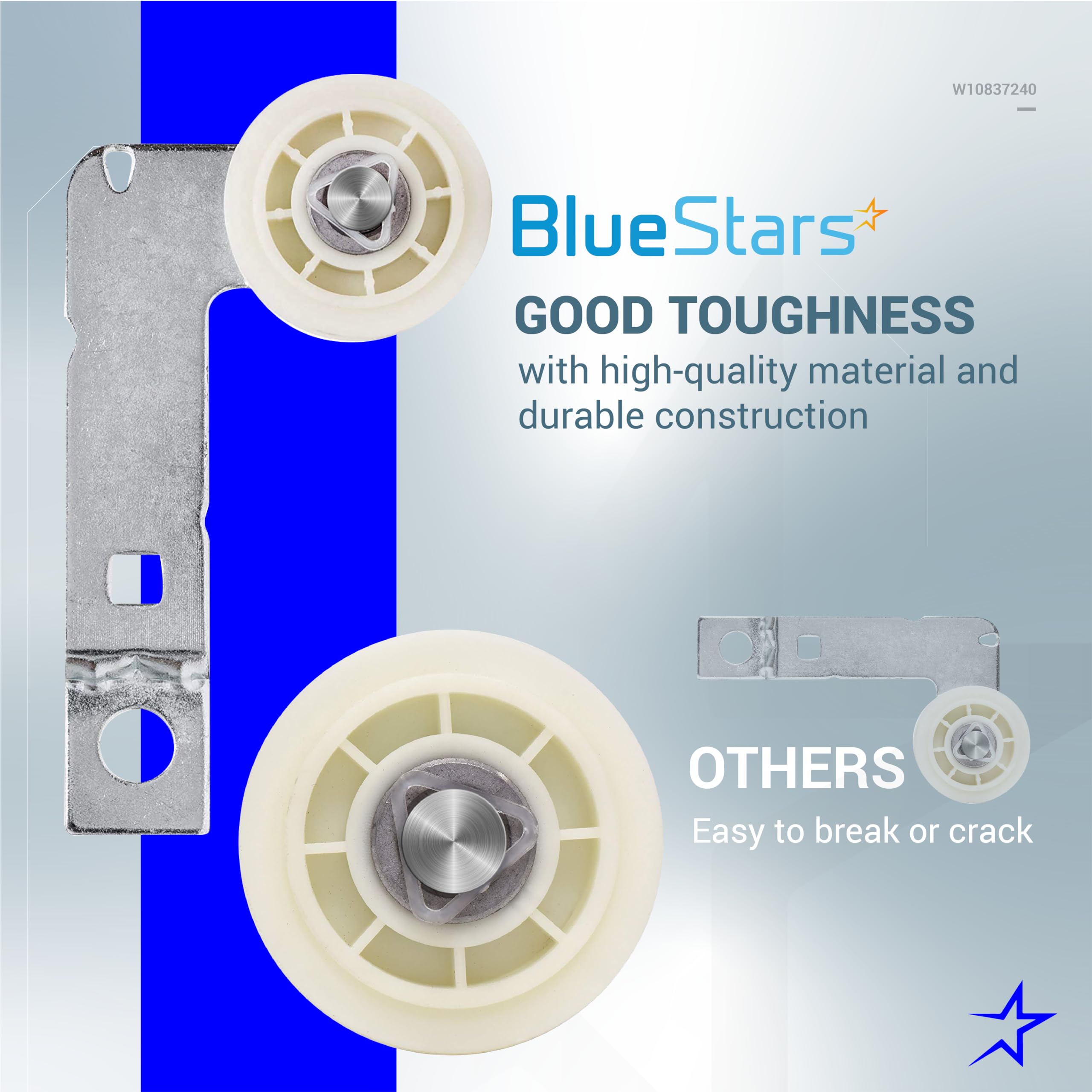 Amazon.com: BlueStars W10837240 Dryer Idler Pulley With Bracket  