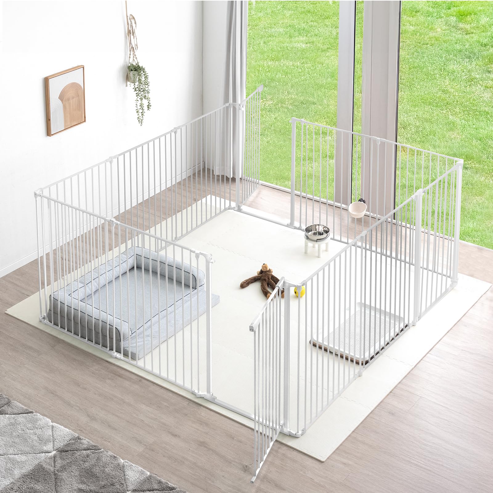 Amazon | タンスのゲン ペットサークル 12枚セット 高さ100cm バリア