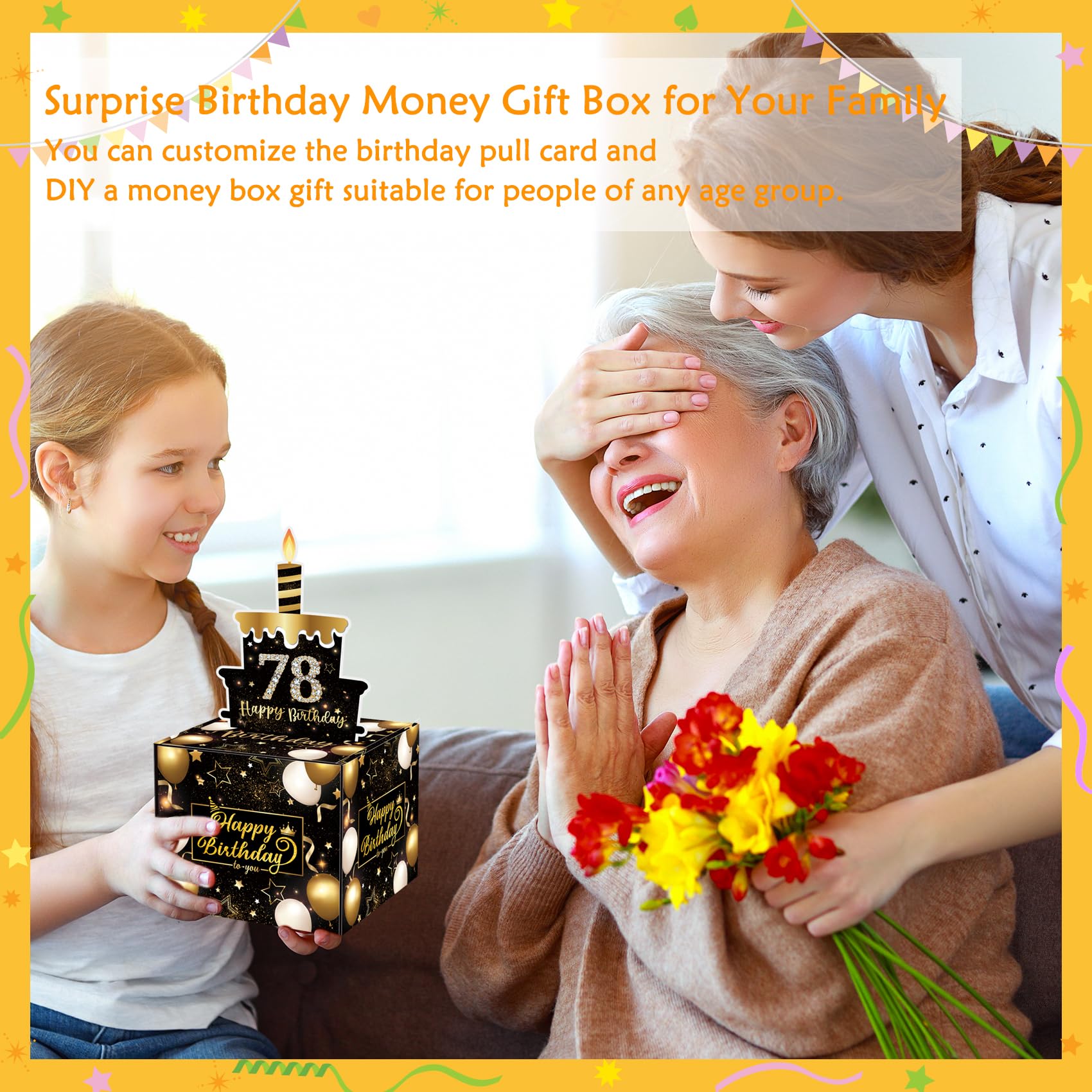 スザク Special Birthday Box -July 10th- Amazon.com : Meiidoshine Birthday Money Gift Box with DIY Stickers
