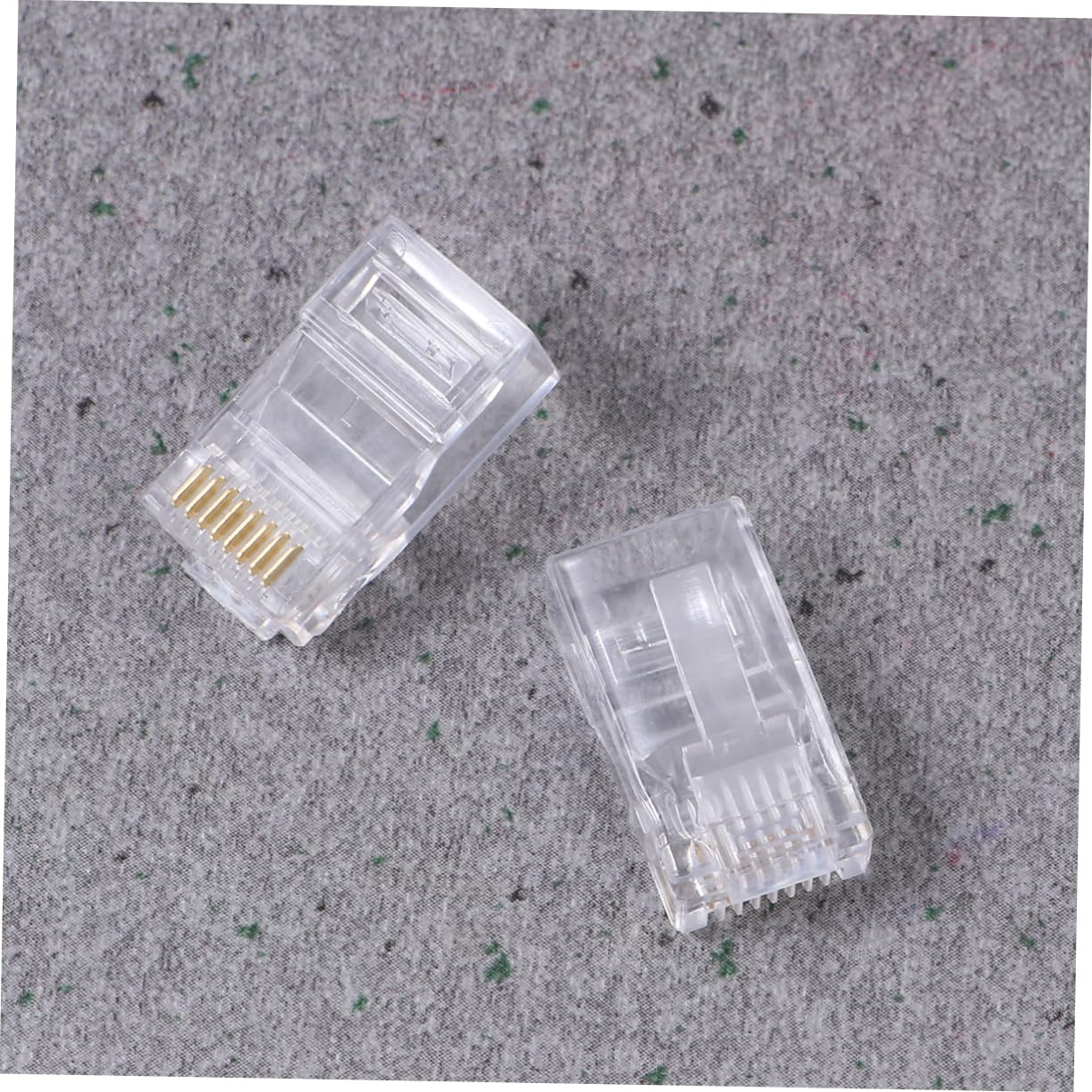 Gatuida 1000pezzi Spina per Cavo di Rete Cate Terminali Modulari Pin Cob Connettore di Rete Contatti Placcati in Oro per Trasmissione Veloce Leggero Resistente e Stabile Terminali