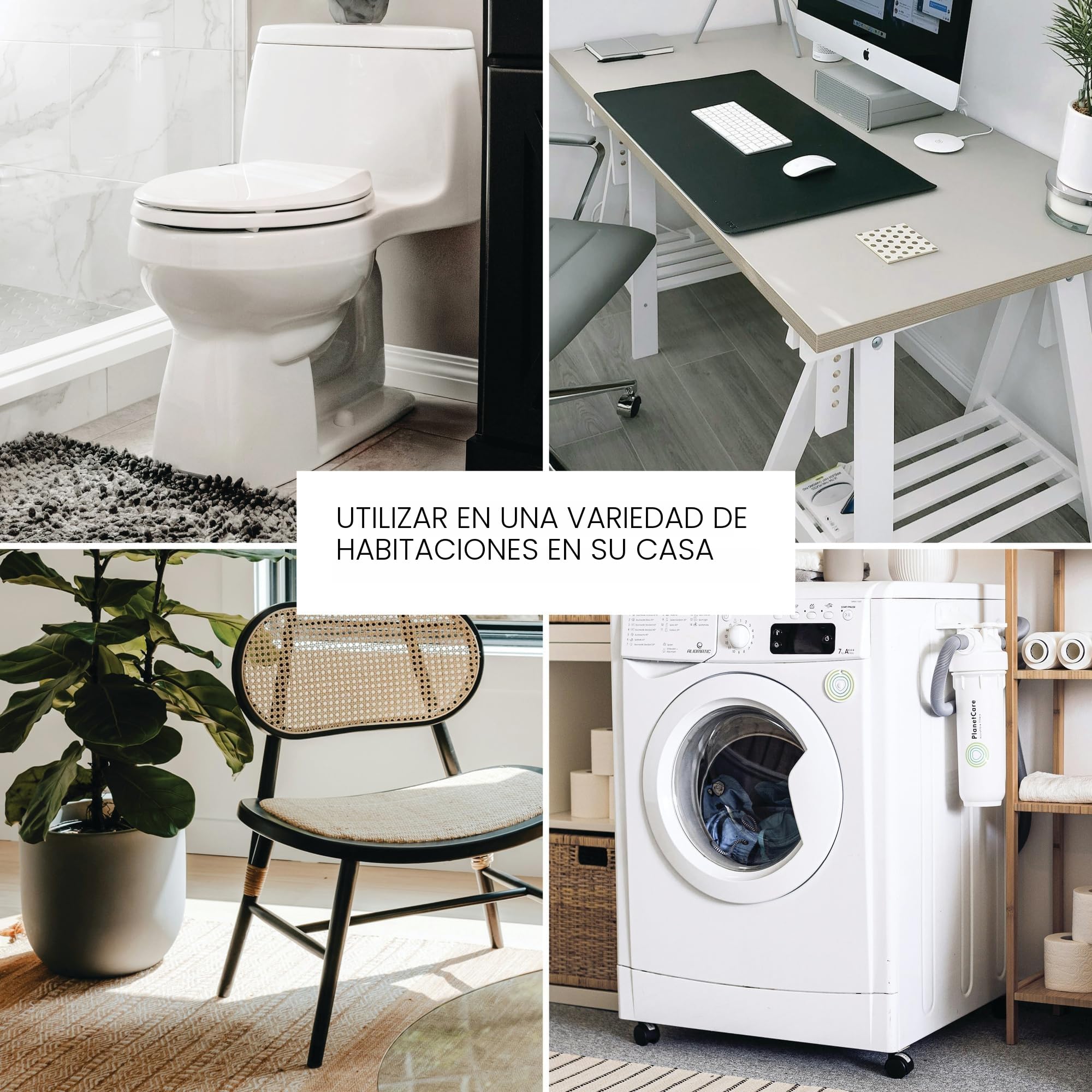 iDesign Cade Cubo de basura para el baño o la cocina, papelera pequeña de plástico, blanco, 26,8 cm x 14,0 cm x 24,8 cm
