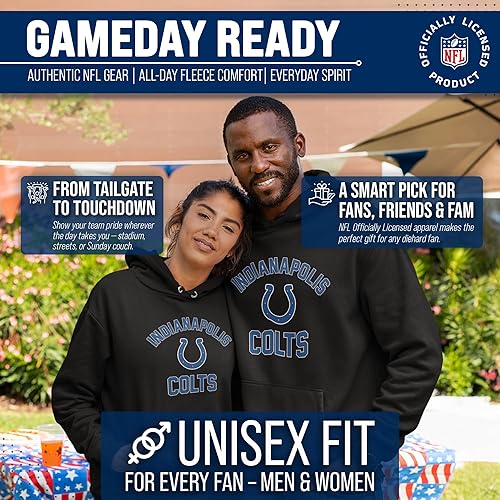 Miniatura 95 de Team Fan Apparel - Sudadera con capucha para adultos de NFL Gameday, mezcla de algodón y vellón de poliéster, abrígate y representa a tu