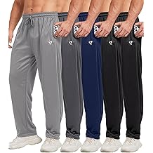 5 Pack Mens Sweatpants with Zipper Pockets