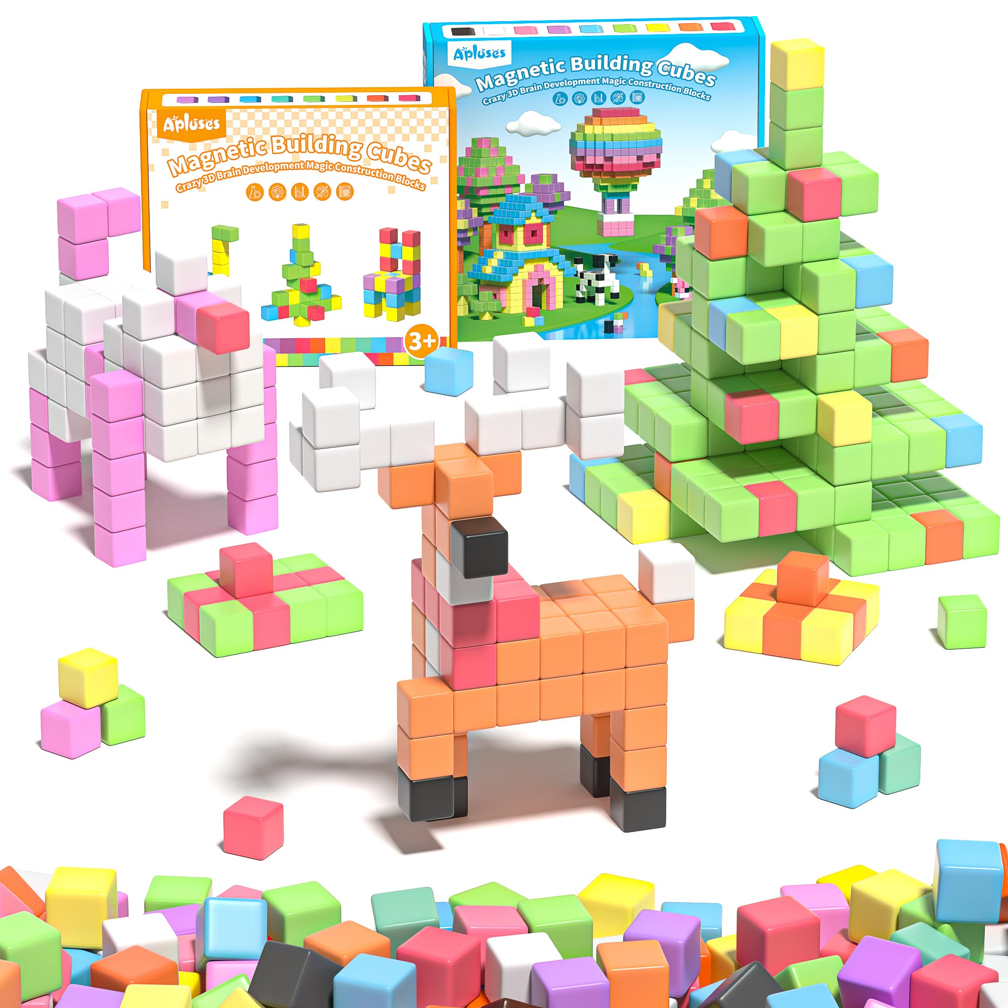 106PCS Magnetic Building Blocks Set – STEM Montessori Toys for Toddlers 3-8, Creative Learning & Sensory Play, for Boys & Girls