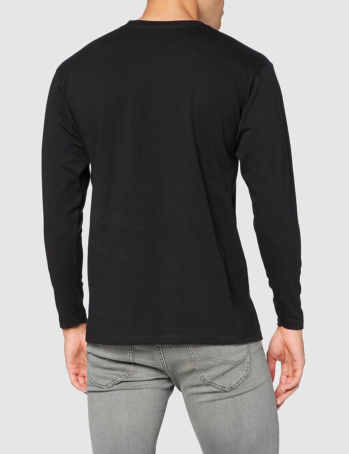 fruit of the loom long sleeve pocket tee