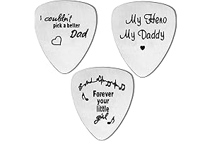 Father's Day Guitar Pick Trio - Send Dad Musical Love from Son or Daughter