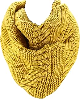 Thick Warm Women Infinity Scarf White Fashion Knit Winter Circle Loop Sc...