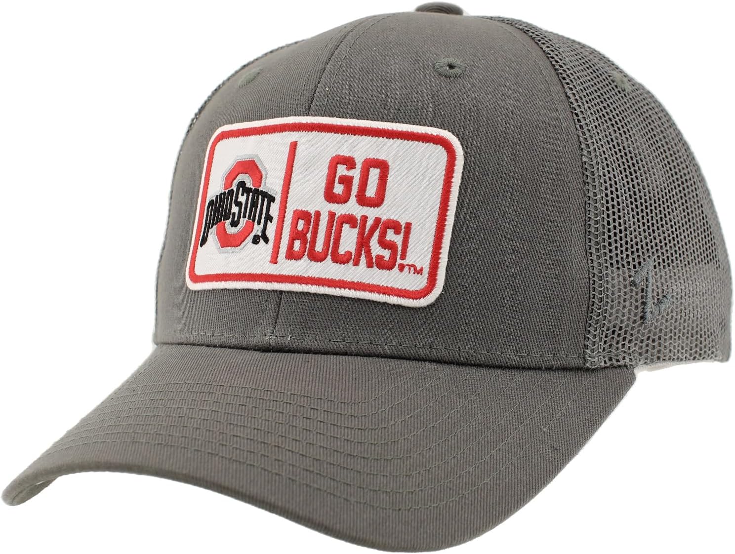 ZHATS Standard NCAA Officially Licensed Snapback Hat Big Rig Patch Gray Defer