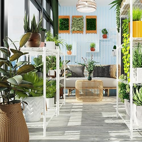 Miniatura 8 de pouseayar Estantes de cocina, estantería de metal de 5 niveles, 1750 libras NSF resistentes y ajustables y almacenamiento para cocina, garaje,