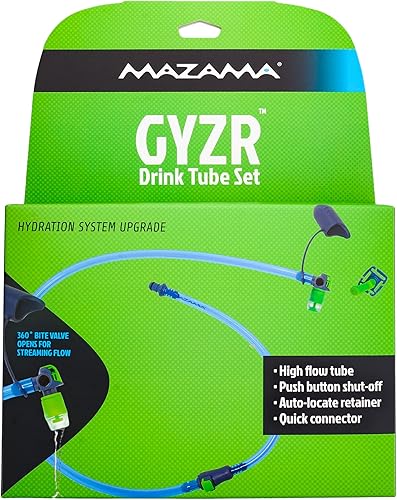Miniatura 1 de GYZR - Juego de tubos para bebidas, actualización del sistema de hidratación con tubo de alto flujo y opción de flujo de transmisión. Incluye