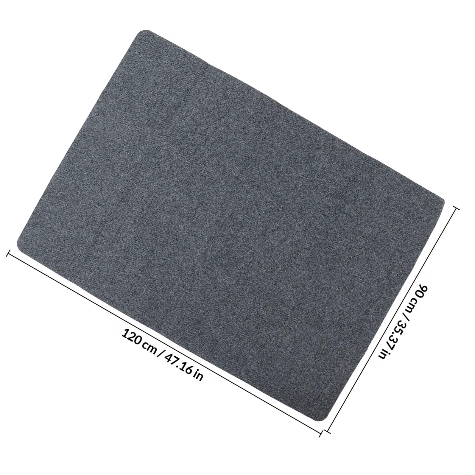 BESPORTBLE Tapete Autoadhesivo Antideslizante para Suelo de PVC Negro Respaldo Antideslizante y Suavidad Extra, Adecuado para Cocinas y Baños en Decoración del Hogar