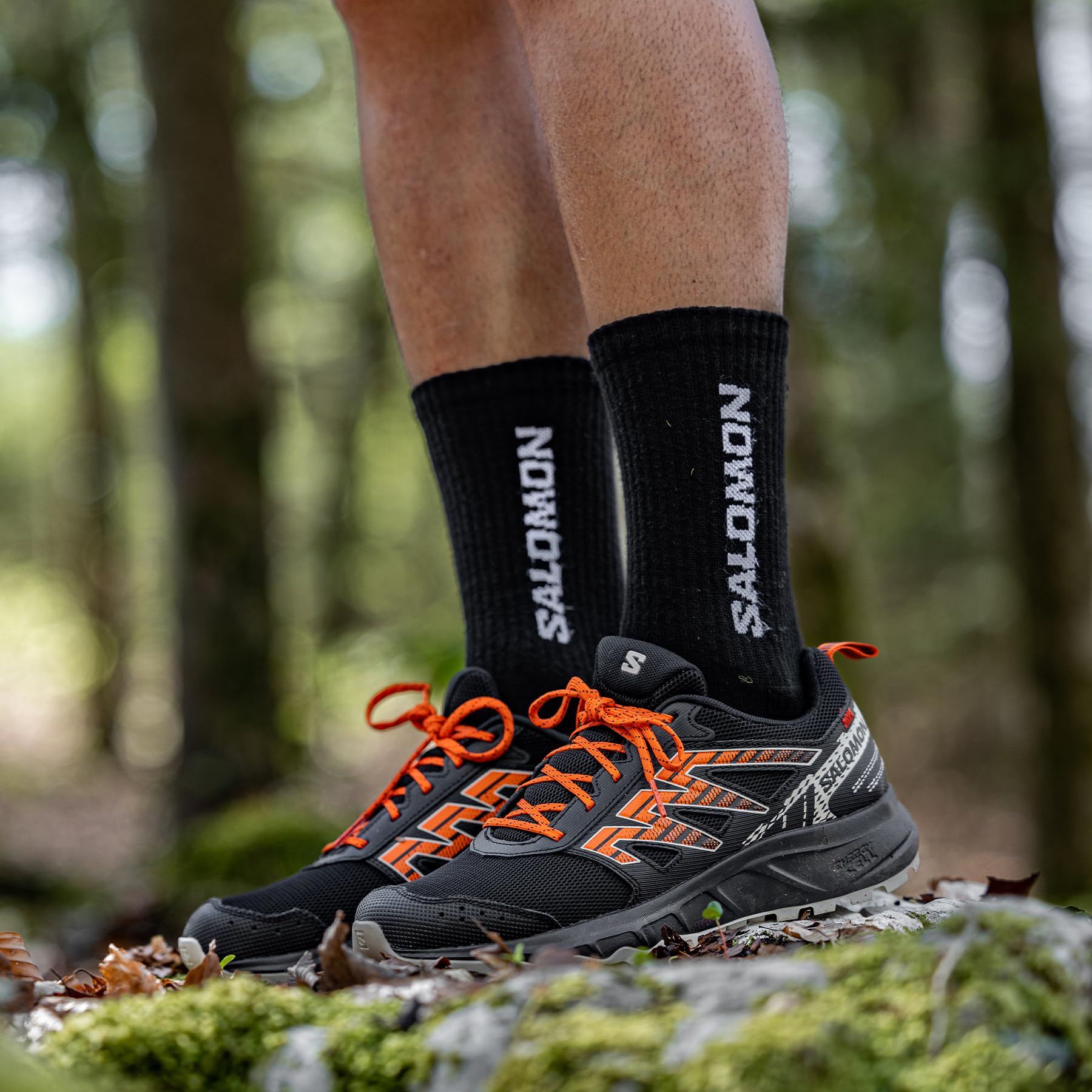 Salomon Wander Zapatillas de Trail Running Senderismo para Hombre, A punto para el aire libre, Comodidad mullida, Sujeción del pie segura