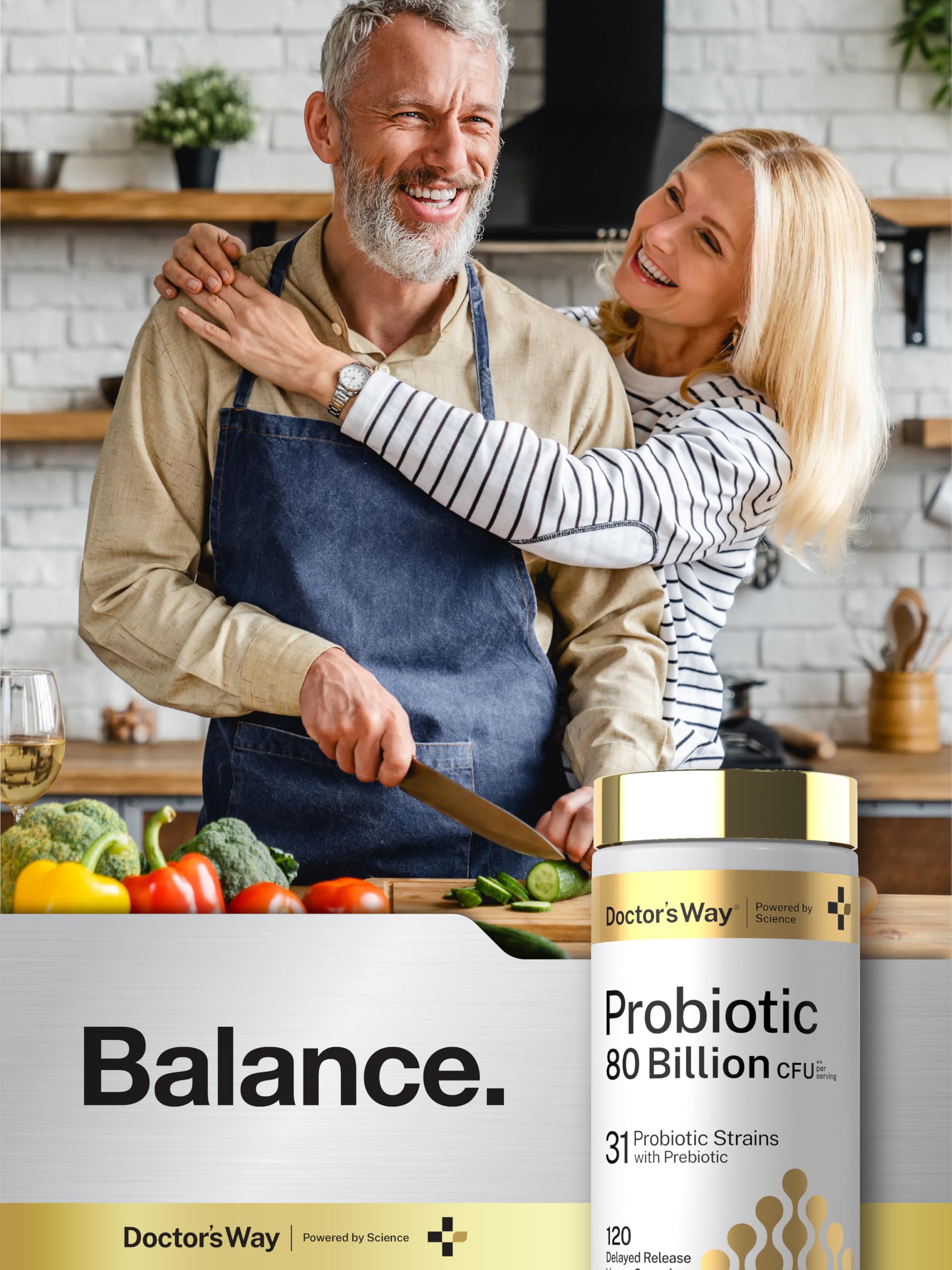 Doctor's Way Probiotic for Women and Men | 80 Billion CFU | 120 Capsules — Amazon image 6