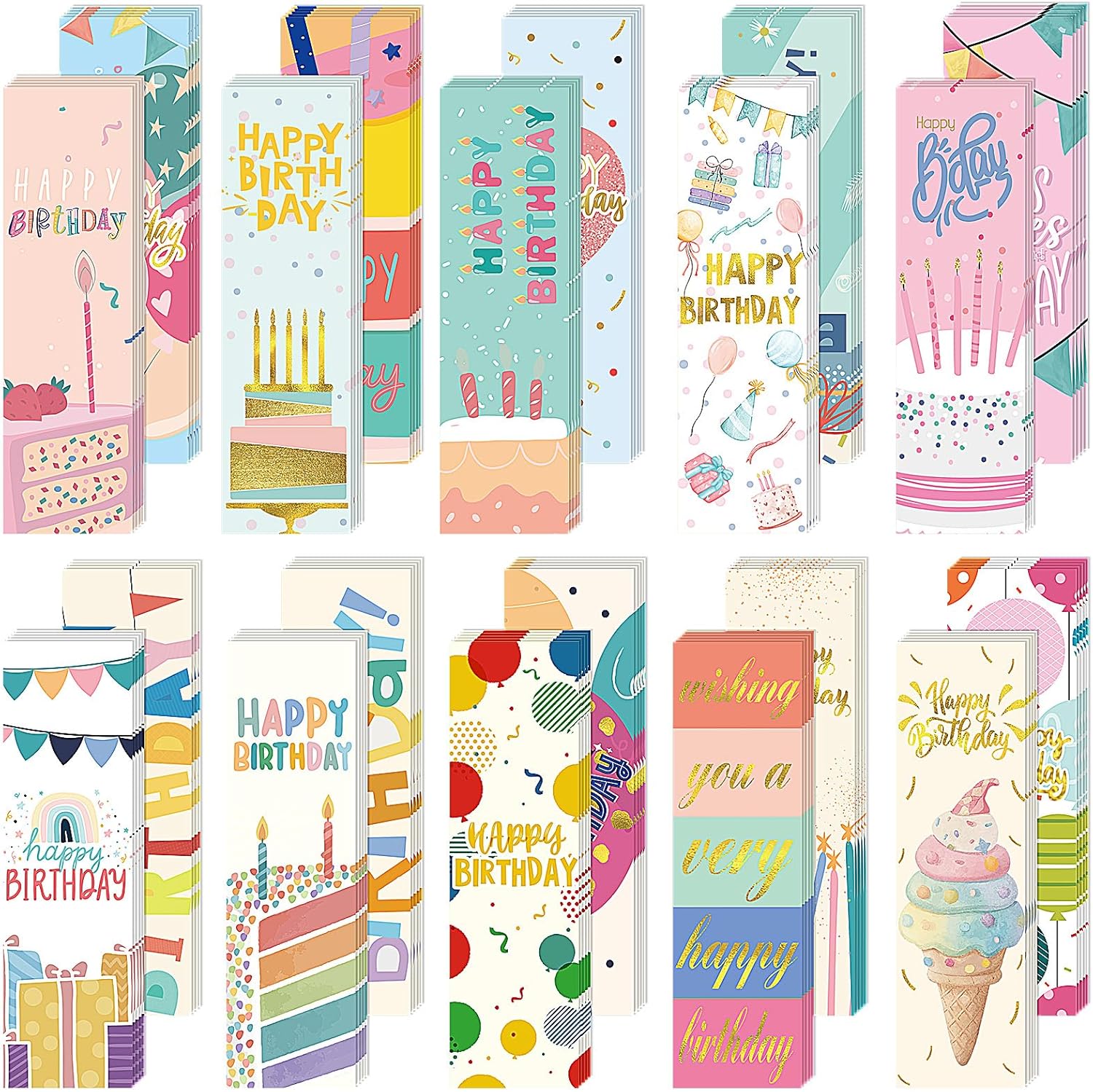 birthday bookmarks