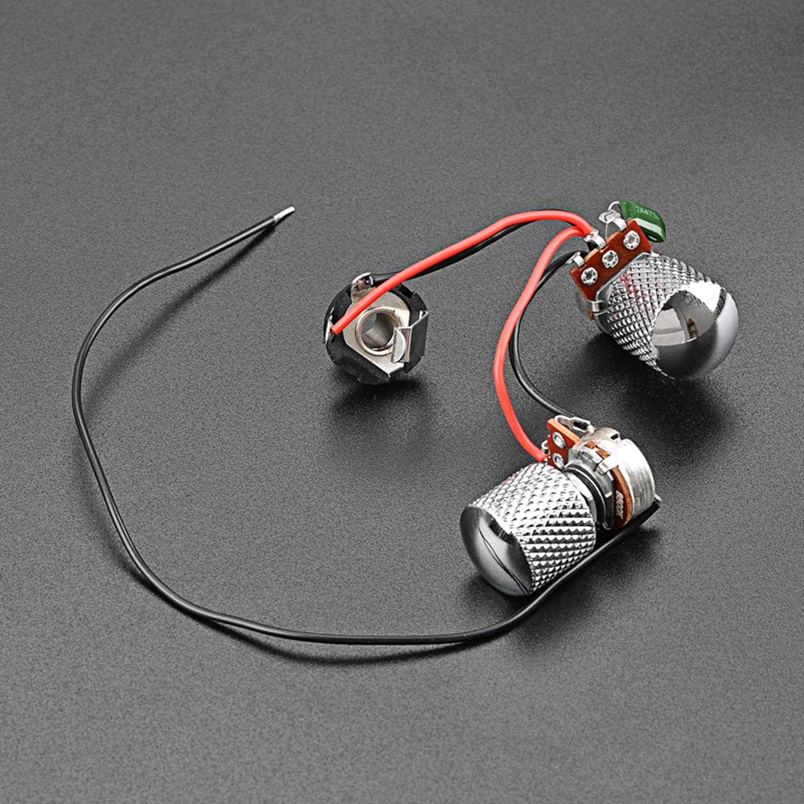 Yuly 1 Set Guitar Wiring Harness 3 Way A500K 1V 1T and Wiring Harness Prewired Guitar Wiring Hareness Repair Replacement Guitar Wiring Harness Kit Guitar Wiring Harness 500k Kit 1 1 Tone 3 Way