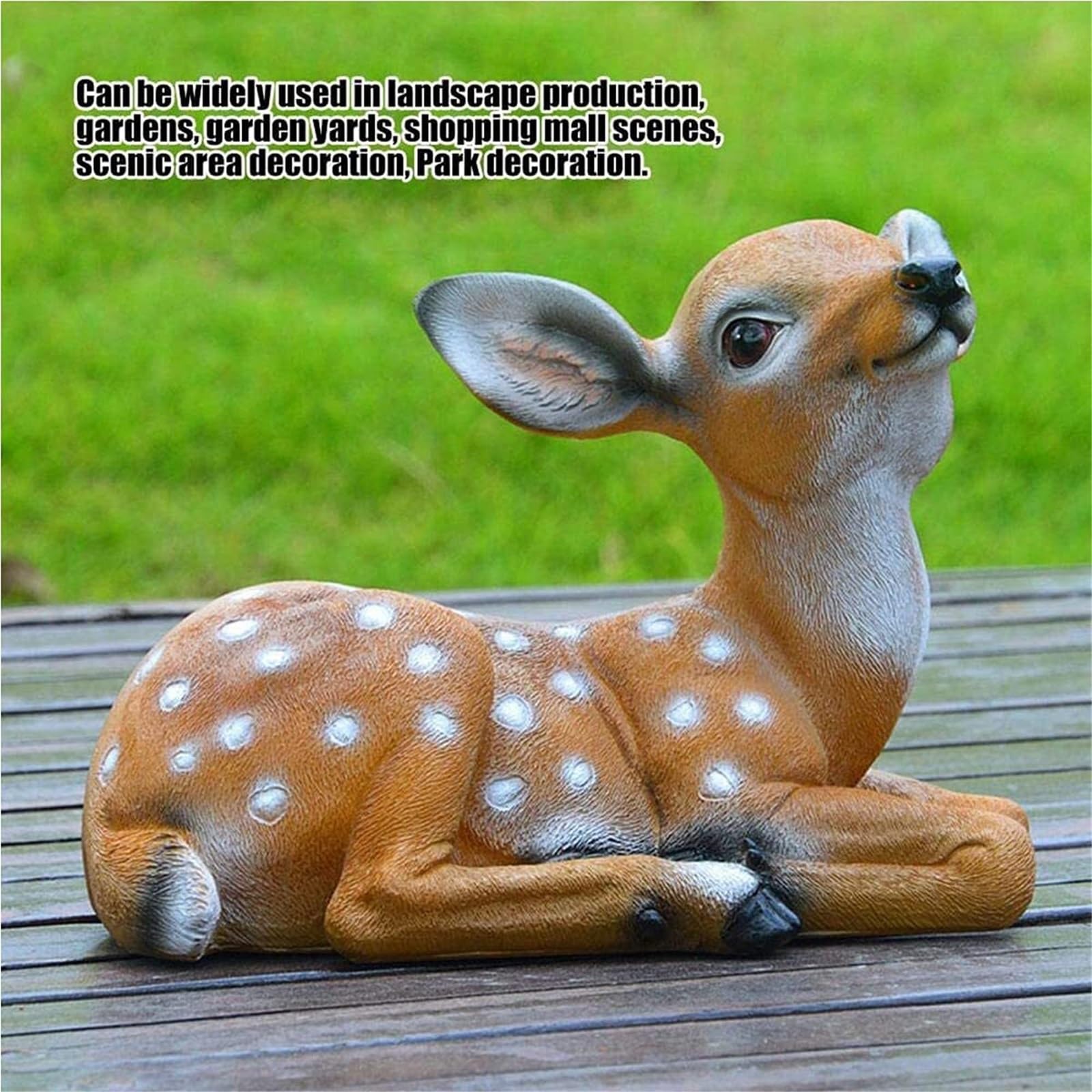Arte per esterni Statue di cervi da giardino 2 pezzi Sika seduto statua cervo scultura modello animale arte artigianale Decorazioni per il giardino anteriore